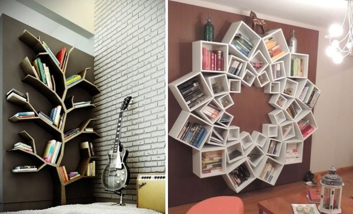 Идеи оформления книжных полок Идеи оформления книжных полок