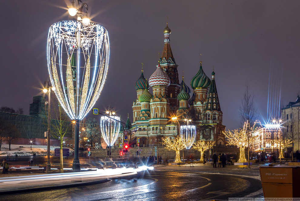 Прогулка по новогодней Москве 2017