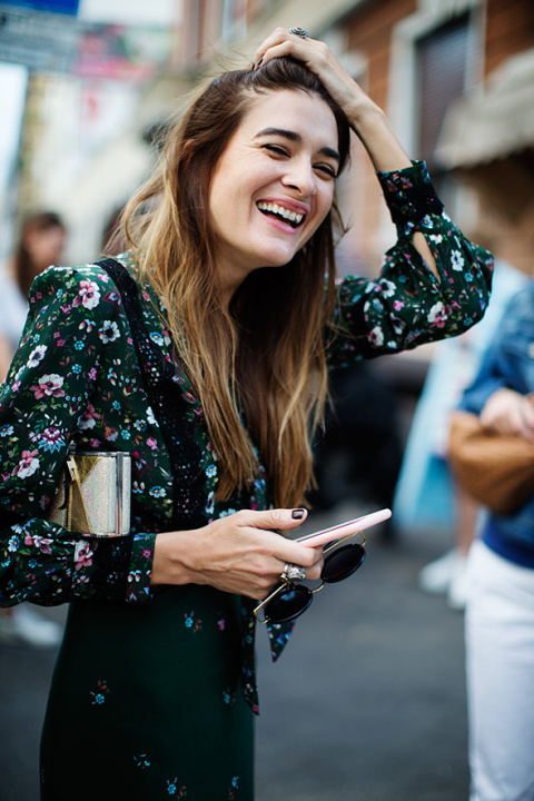 On the Street…Floral Dressing, Milan
