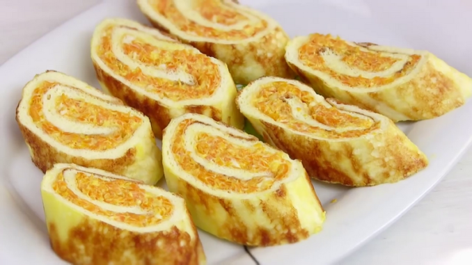 яичный рулет закусочный яичный рулет закусочный