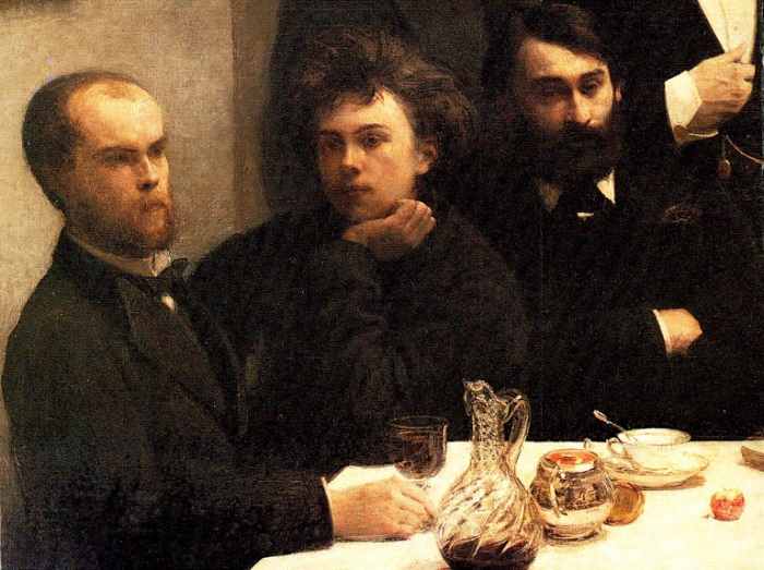 Поль Верлен и Артюр Рембо. Фрагмент картины Henri Fantin-Latour. | Фото: u.livelib.ru. Поль Верлен и Артюр Рембо. Фрагмент картины Henri Fantin-Latour. | Фото: u.livelib.ru.