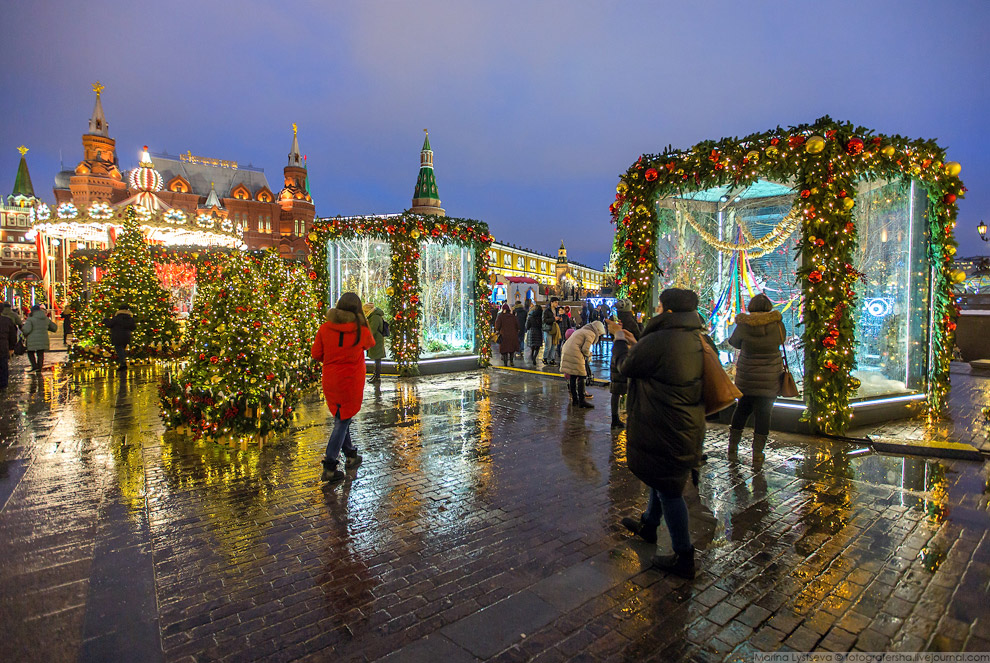 Прогулка по новогодней Москве 2017