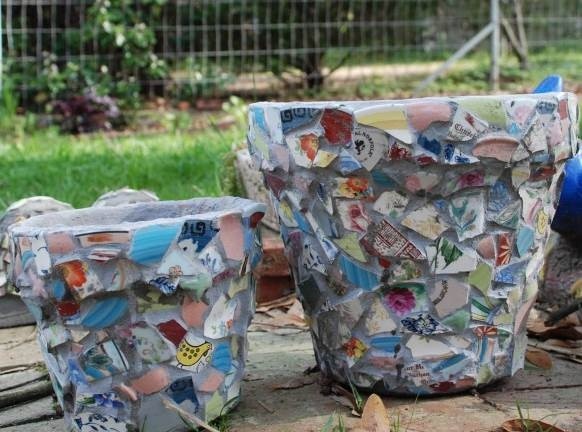 Поделки из остатков плитки Поделки из остатков плитки