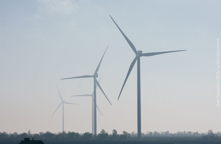 Украина, Экскурсия, фоторепортаж, ветроэлектростанция