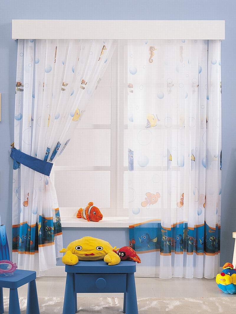 Выбор штор в детскую комнату - фото штор
