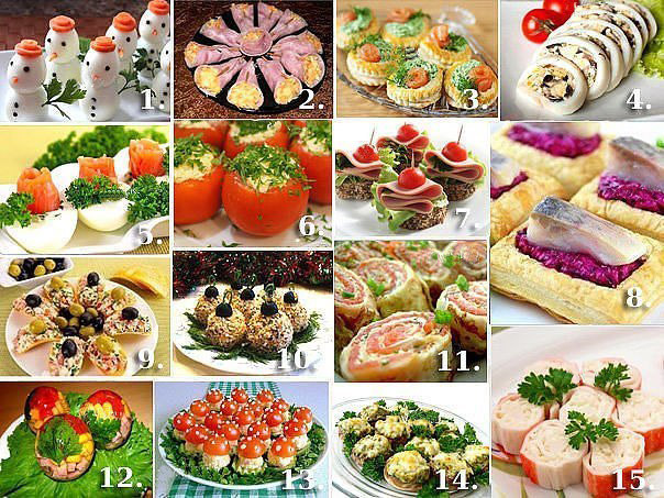 Легкие закуски на новый год рецепты
