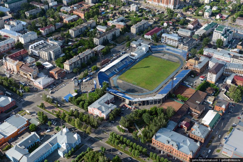 Барнаул, высота, вертолет, достопримечательности