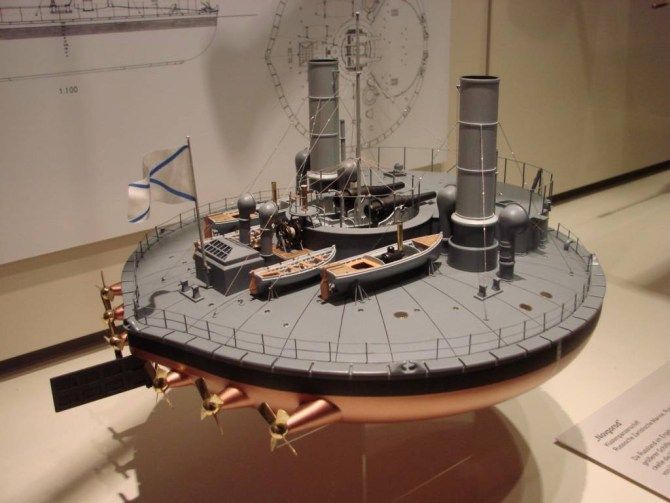 Поповка: круглый корабль российского флота Надводная крепость, российского флота