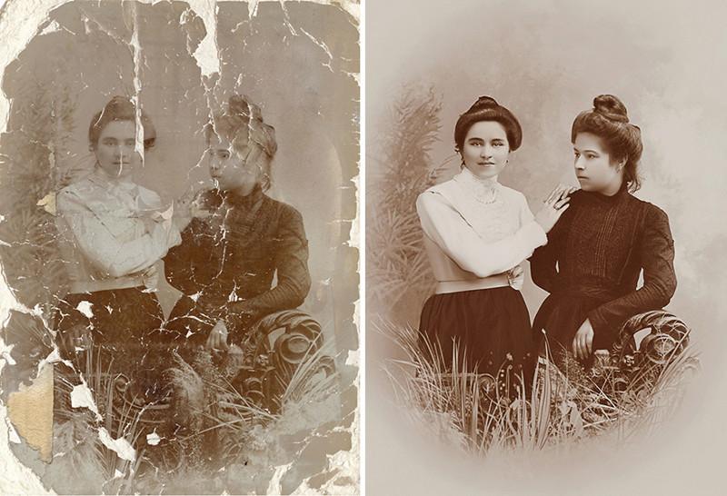 Она творит настоящие чудеса со старыми фотографиями Она творит настоящие чудеса со старыми фотографиями