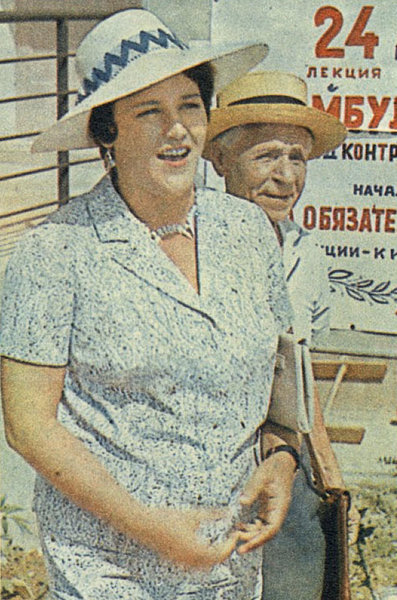 Нонна Мордюкова на съёмках "Бриллиантовой руки". 1968 год