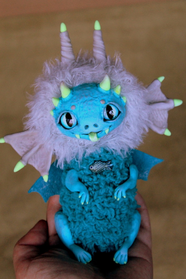  Грэффи - Водный Дракончик куклы, милота, полимерная глина, сказочные существа