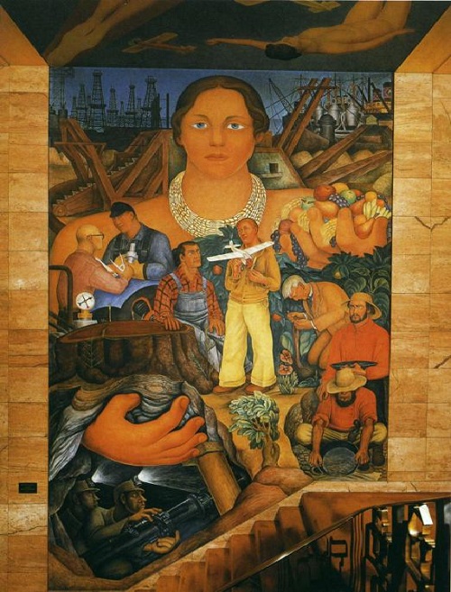 Аллегория Калифорнии. (1930). Автор: Диего Ривера. Аллегория Калифорнии. (1930). Автор: Диего Ривера.