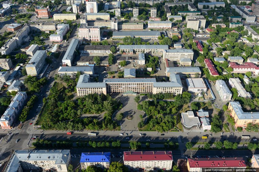 Барнаул, высота, вертолет, достопримечательности