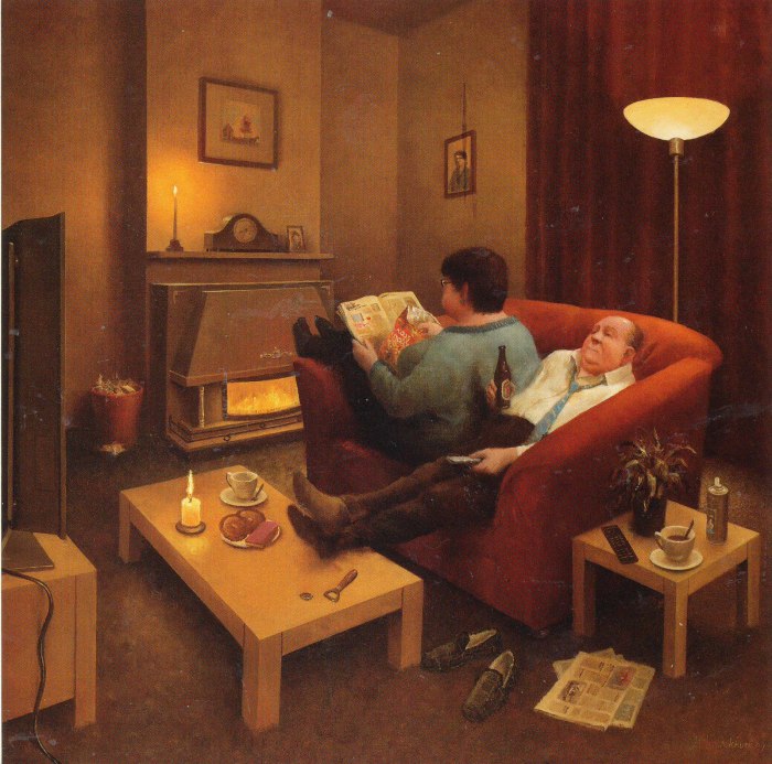 Типичный семейный вечер. Автор: Marius van Dokkum. Типичный семейный вечер. Автор: Marius van Dokkum.