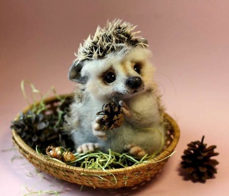 Милые игрушки из войлока