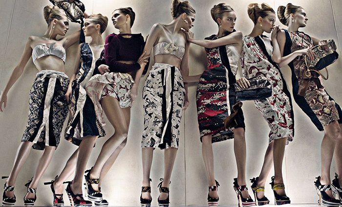 Рекламная съемка Prada. Рекламная съемка Prada.