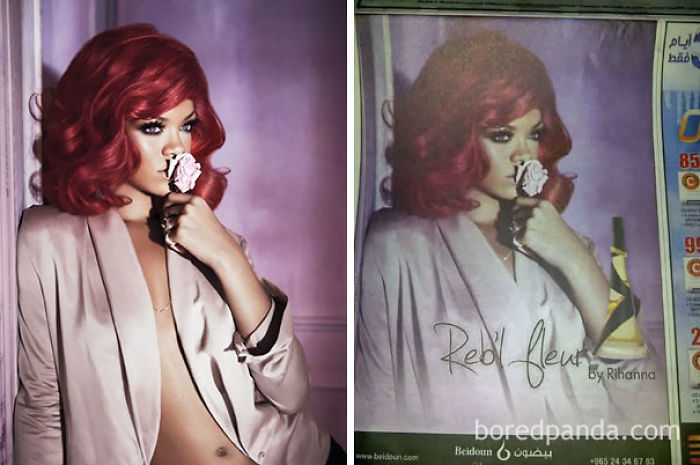 Rihanna's Perfume Ad In Kuwait