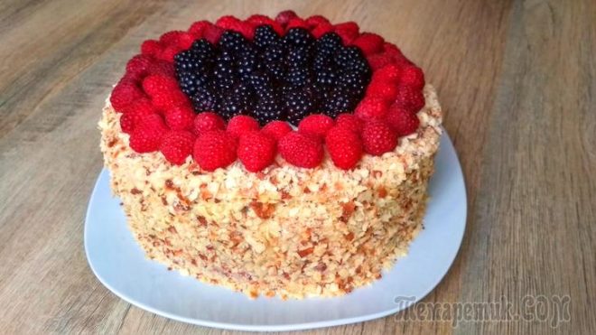 Творожный Наполеон на сковороде! Вкуснейшее лакомство к чаю