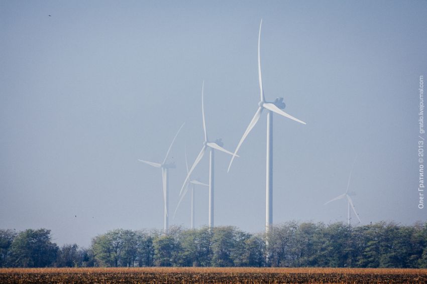 Украина, Экскурсия, фоторепортаж, ветроэлектростанция