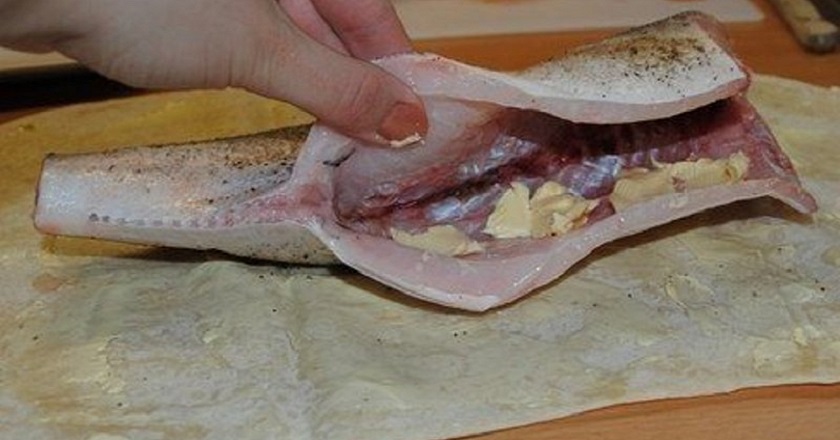 Рыба, запеченная в лаваше