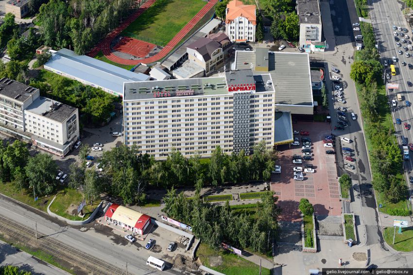 Барнаул, высота, вертолет, достопримечательности