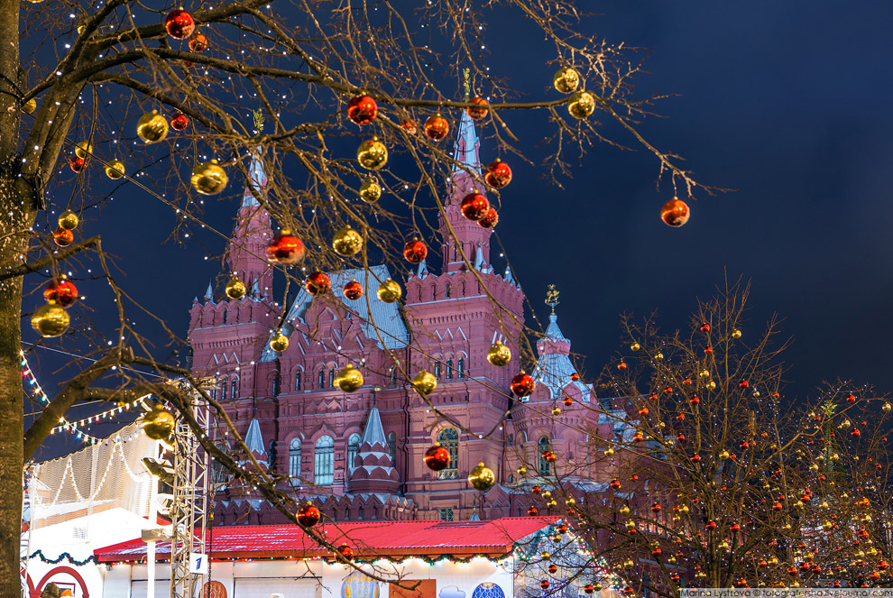 Прогулка по новогодней Москве 2017