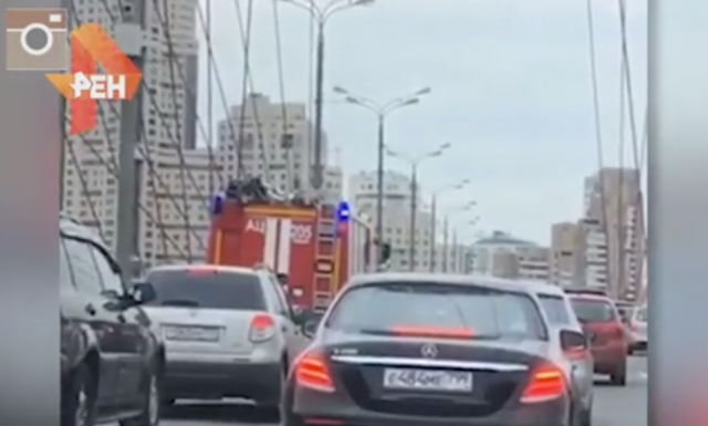 Видео с места ДТП с Porsche на западе Москвы