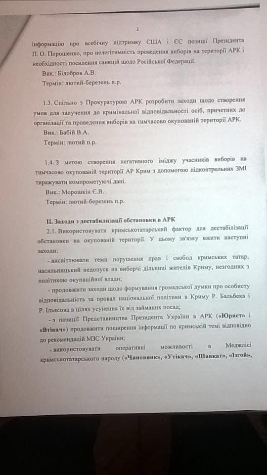 Украинские спецслужбы готовят серию провокаций в Крыму – документ Украинские спецслужбы готовят серию провокаций в Крыму – документ