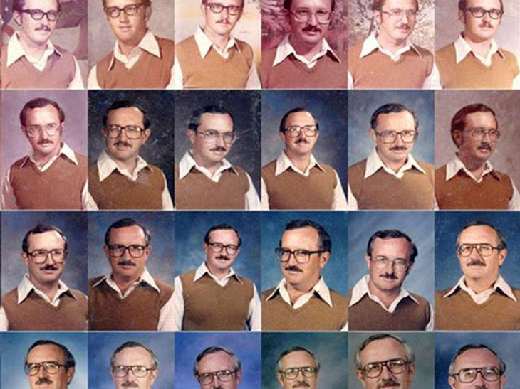 Учитель 40 лет подряд надевал один и тот же наряд для фотографирования с классом