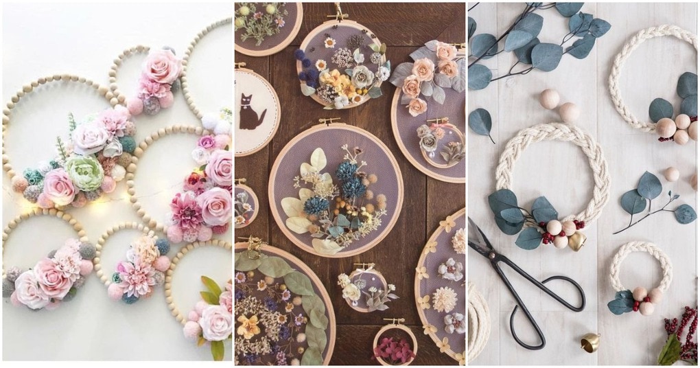 Hoop art: превращать пяльцы в стильные вещи