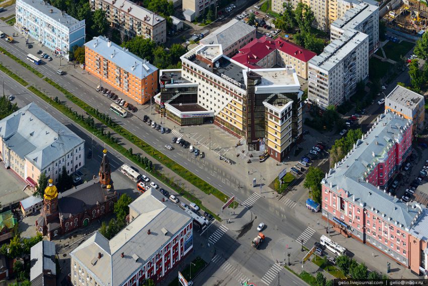 Барнаул, высота, вертолет, достопримечательности