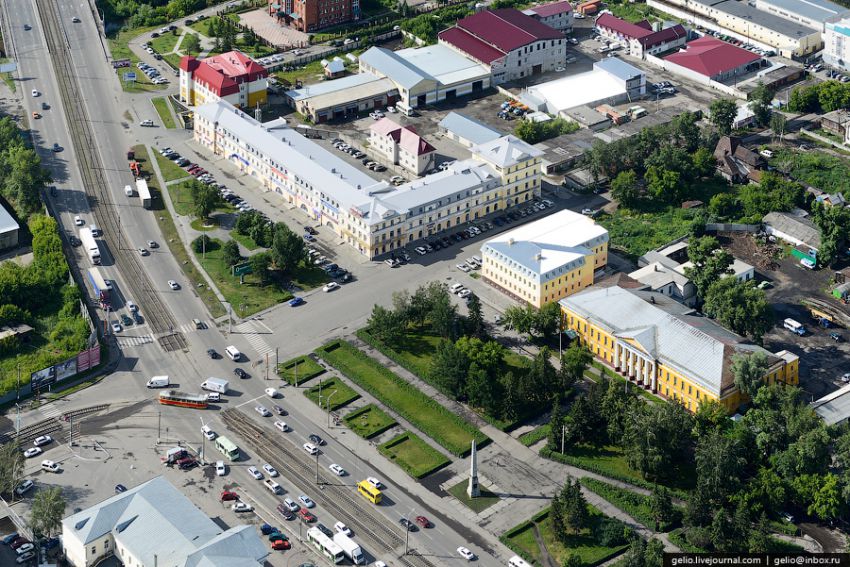 Барнаул, высота, вертолет, достопримечательности