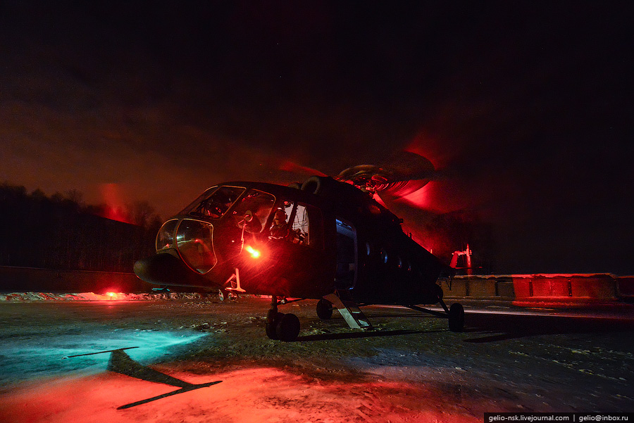  Ночная Казань с вертолета