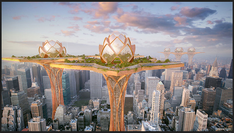 Город в небе - город лотосов - архитектурная утопия или реальность будущего? 