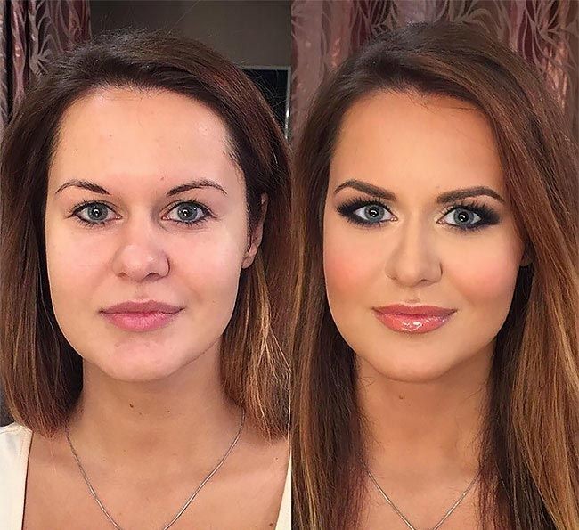 Радикальное преображение женщин при помощи макияжа в стиле 'до и после' от российского визажиста было стало, висажист, девушки, до и после, изменения, красота, макияж, преображение