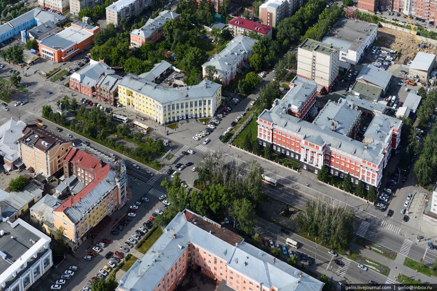 Барнаул, высота, вертолет, достопримечательности