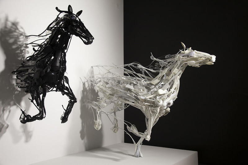 3D-импрессионизм: японка овладела искусством оживления мусора животные, искусство, пластик, скульптор, экология