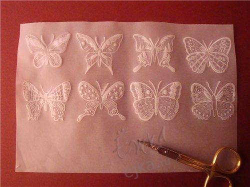 Нежные бабочки из кальки!