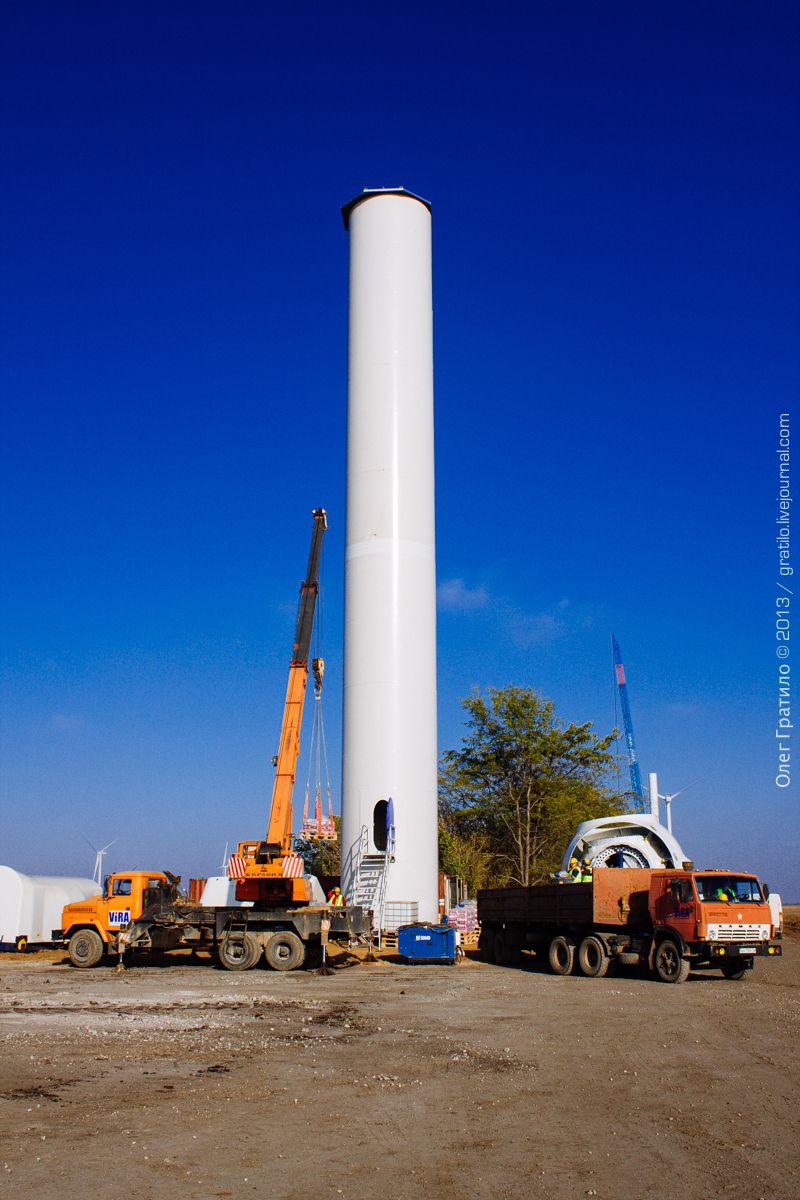 Украина, Экскурсия, фоторепортаж, ветроэлектростанция