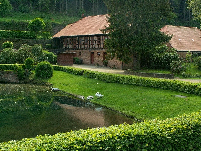     (Schloss Mespelbrunn). 