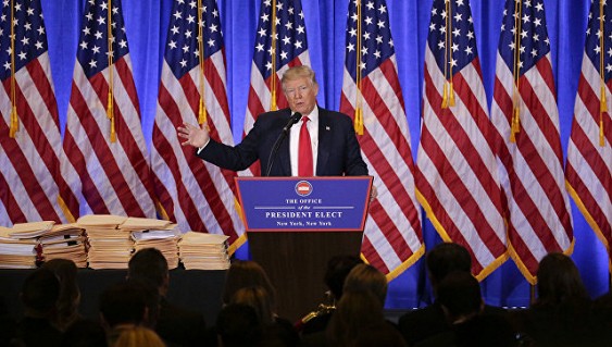 Трамп на первой пресс-конференции высказался о России, хакерах и фейках Трамп на первой пресс-конференции высказался о России, хакерах и фейках