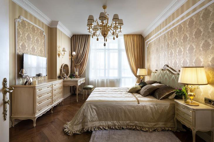Фотография: Спальня в стиле Классический, Квартира, Проект недели – фото на InMyRoom.ru