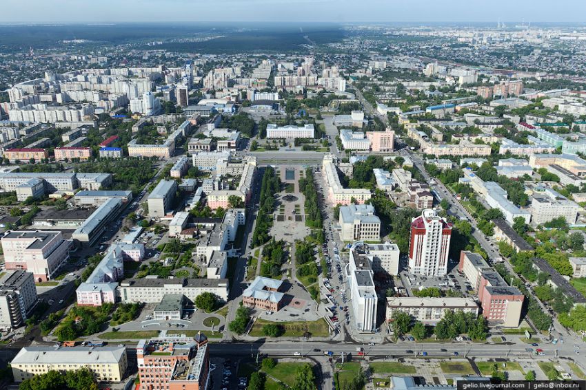 Барнаул, высота, вертолет, достопримечательности