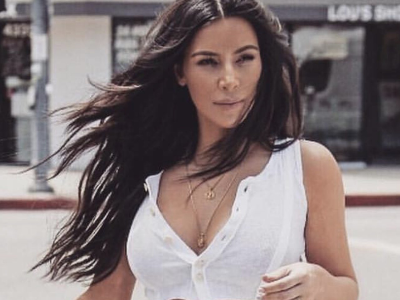 Kim Kardashian Goes Sky High, Stays Laced Up Like Kanye West
