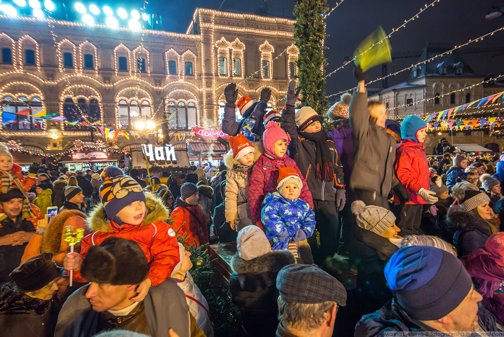 Прогулка по новогодней Москве 2017