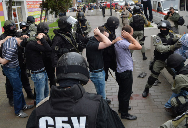 Учения СБУ в Киеве, 23 мая 2013 года.