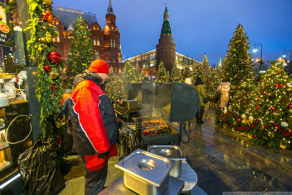 Прогулка по новогодней Москве 2017