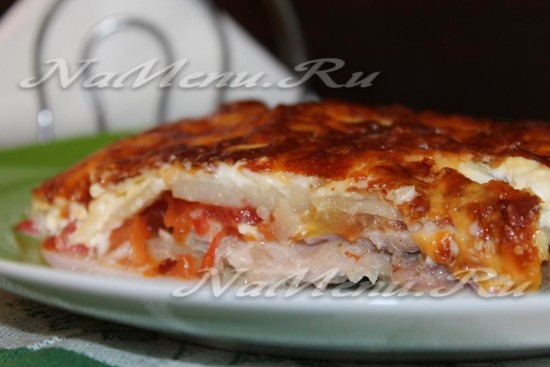 Мясо по-французски с картошкой в духовке, рецепт с фото