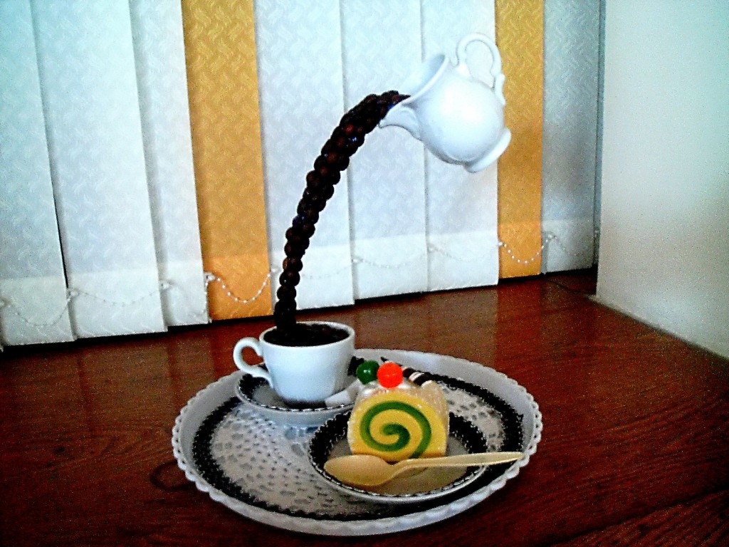 Как сделать летящую чашку Как сделать летящую чашку