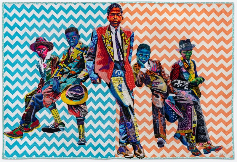 Художник из Бруклина. Bisa Butler 8 Southside Sunday Morning, 2018. Bisa Butler